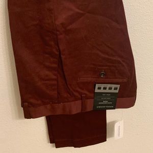 banana republic mens maroon aiden slim fit chinos